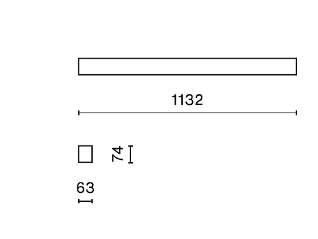 14,4W linijinis paviršinis šviestuvas X-LINE LED 2600, anoduoto aliuminio sp., 4000K, IP44