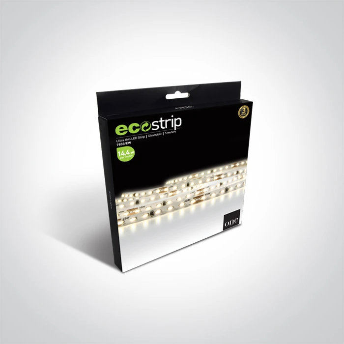 14,4W/m lanksti LED juosta, 196LED/m, 2700K, IP20, karpoma kas 3,5cm, 5m ritė, 7833/EW
