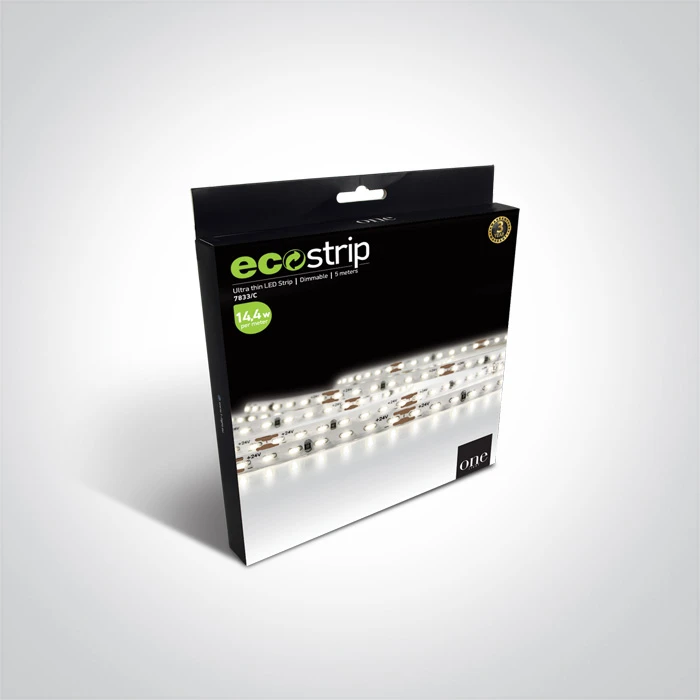14,4W/m LED juosta, 4000K, 5m ritė, 7833/C