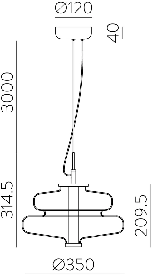 14,5W LED pakabinamas šviestuvas SIRA, pilkos/dūmų sp., 2700K, C4013190FU