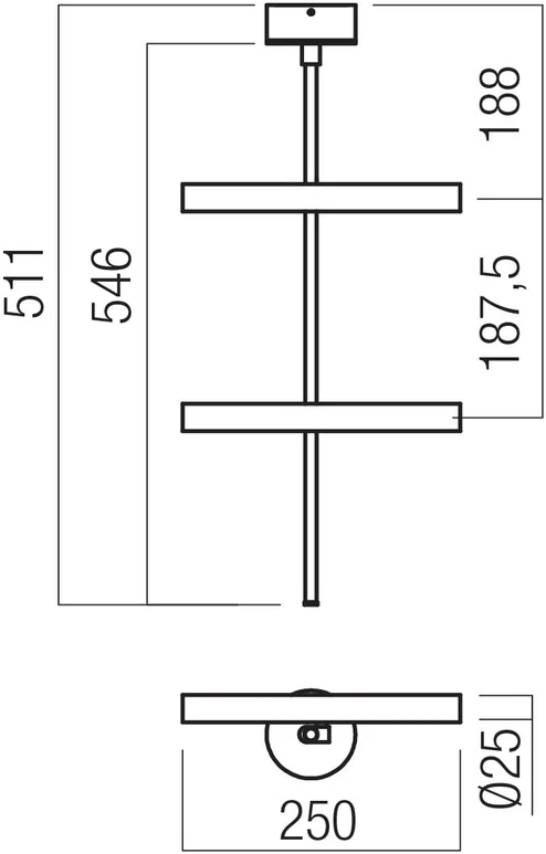 Lubinis šviestuvas 14,6W LED paviršinis šviestuvas PRAXI, juodos/kavos sp., 2700K, dimeriuojamas, 01-4271