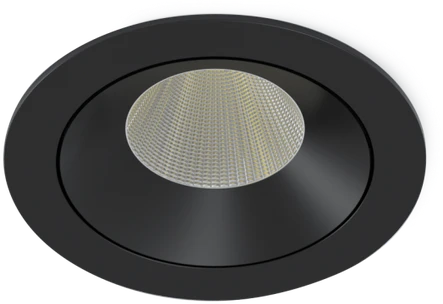 14W įleidžiamas šviestuvas INTO R100 LED, juodas, 4000K