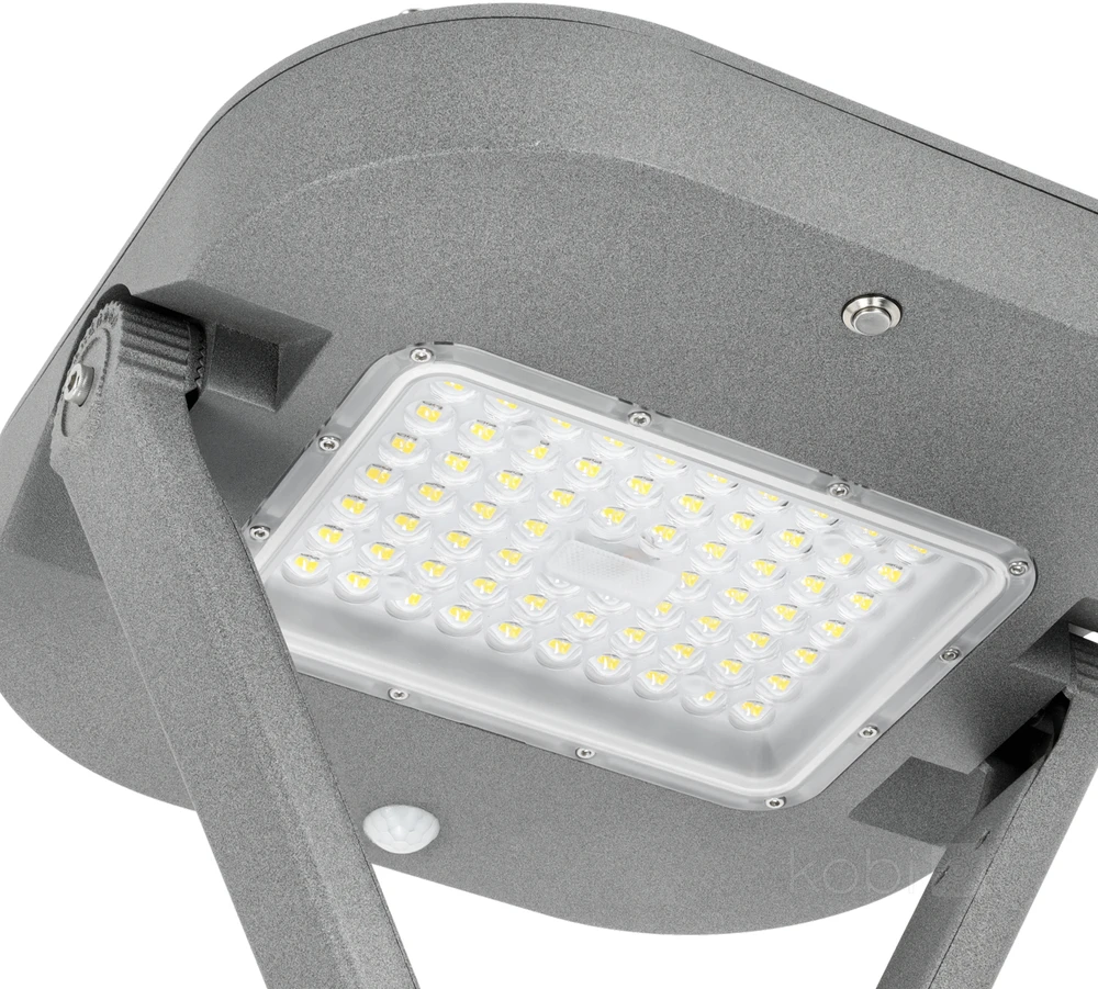 14W LED gatvės šviestuvas HYBRID, pilkas, 4000K, su judesio davikliu, IP65