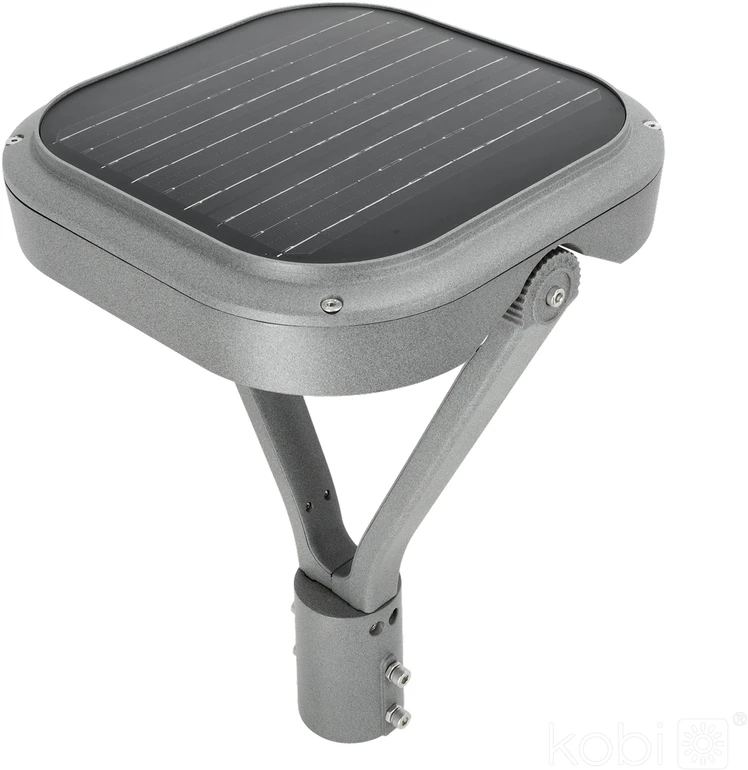 14W LED gatvės šviestuvas HYBRID, pilkas, 4000K, su judesio davikliu, IP65