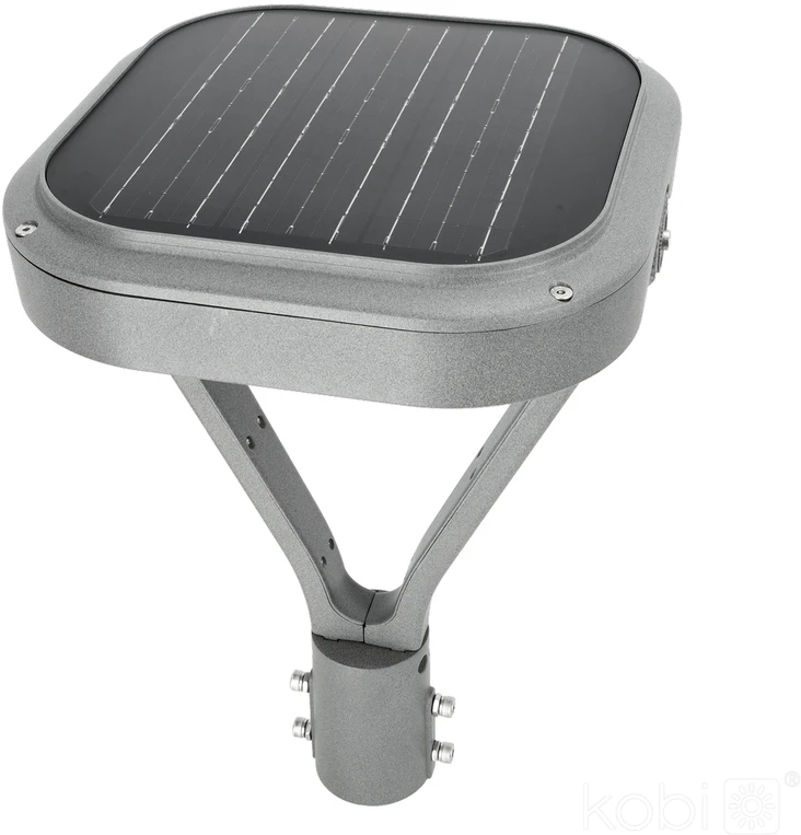 14W LED gatvės šviestuvas HYBRID, pilkas, 4000K, su judesio davikliu, IP65