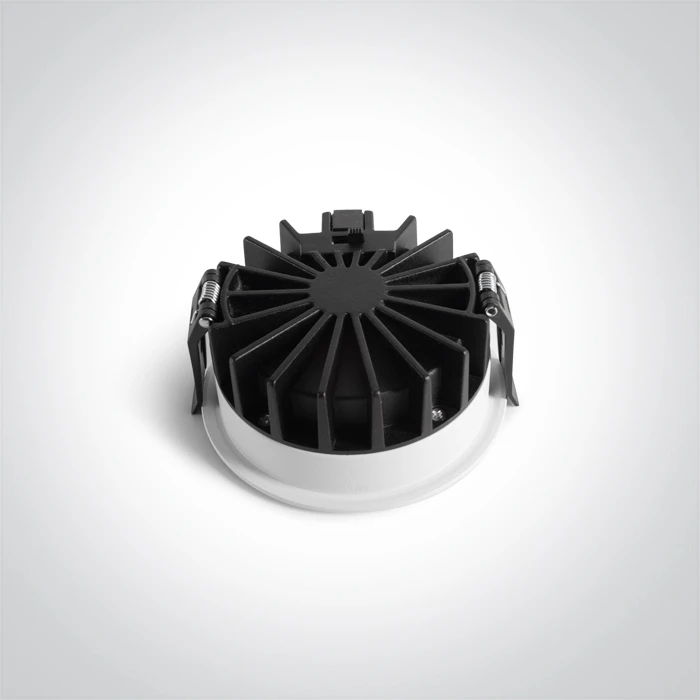 14W LED įleidžiamas šviestuvas, baltas, 3000/3500/4000K, su filtru nuo akinimo, 10114DH/W/V