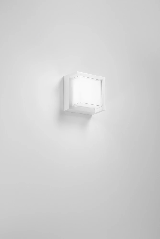 14W LED lauko sieninis šviestuvas BLOCK, baltas, CCT, IP65
