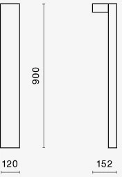14W LED lauko šviestuvas KUBIK 1D, antracito sp., 4000K, IP65, 90cm