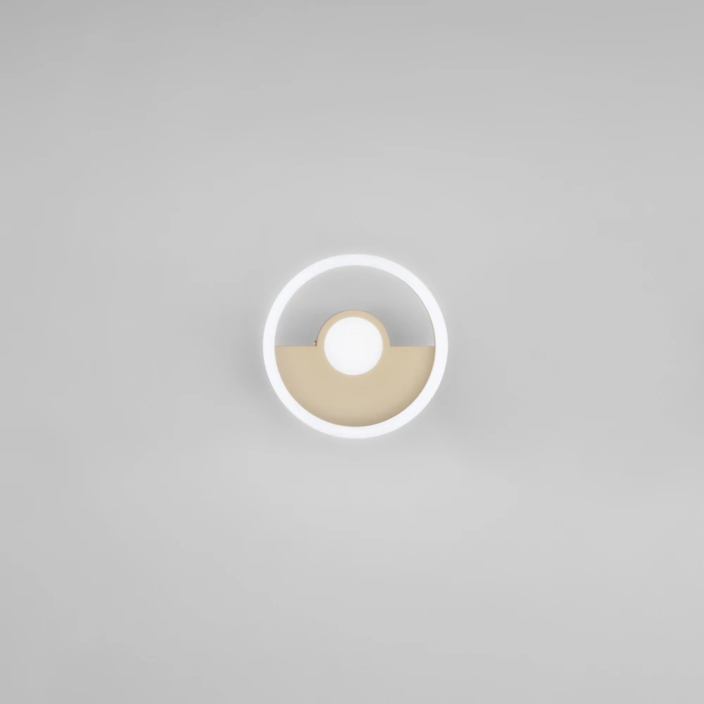 14W LED lubinis šviestuvas KANDINSKY, aukso sp., CCT