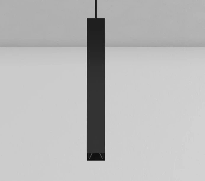 14W LED pakabinamas šviestuvas FINGER SQ60, juodas, 3000K, 300mm