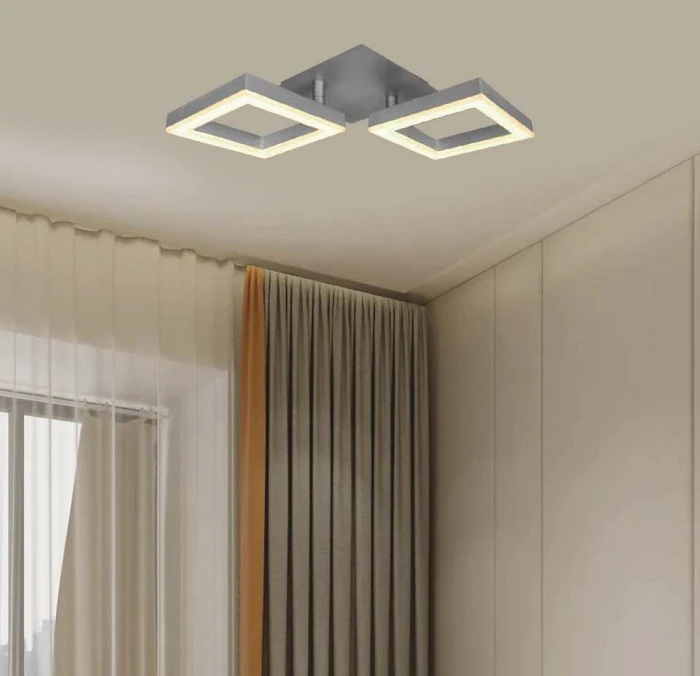 Lubinis šviestuvas V-tac 14W LED paviršinis šviestuvas, pilkas, 3000K