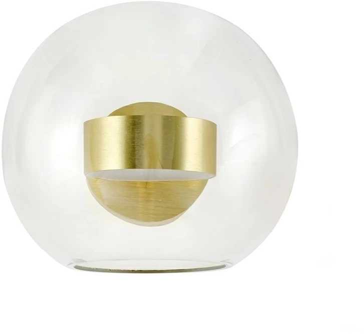 14W LED sieninis šviestuvas CAPRI WALL 1, aukso sp., 3000K