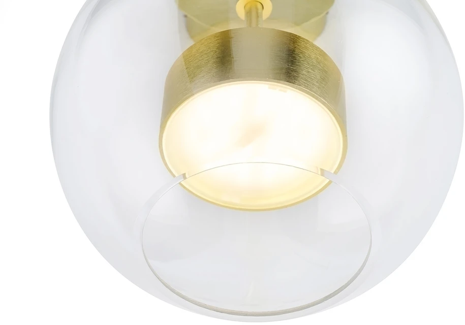 14W LED sieninis šviestuvas CAPRI WALL, aukso sp., 3000K