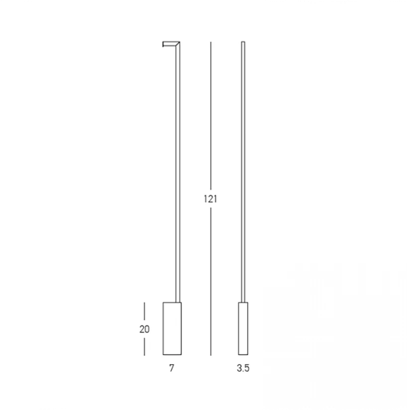 14W LED sieninis šviestuvas, juodas, 3000K, 25322