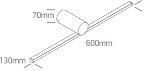 Sieninis šviestuvas 14W LED sieninis vonios šviestuvas, baltas, 3000/3500/4000K, IP44, 38114N/W/V