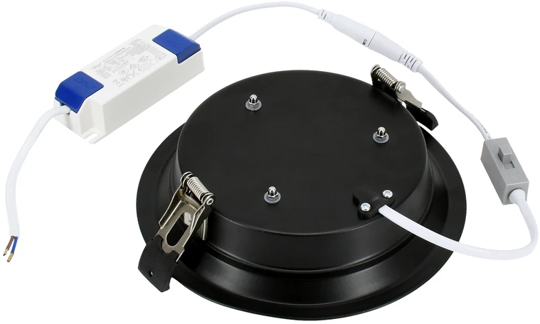 15-21W LED įleidžiamas šviestuvas CALED, juodas, 3000/4000/5000K, IP44