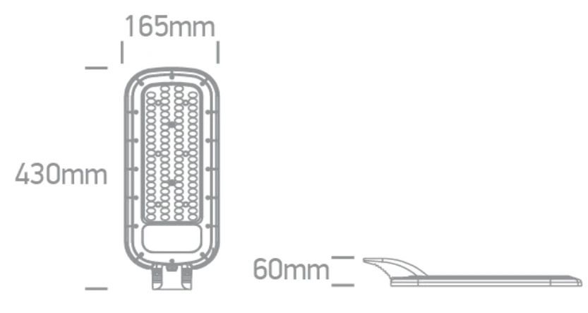 150W LED gatvės šviestuvas, antracito sp., 3000/4000/5000K, 70118C/AN/V