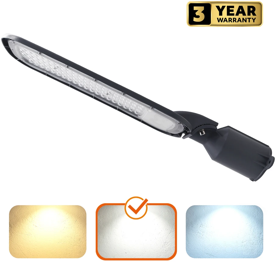 150W LED gatvės šviestuvas BRELUXO, pilkas, 4000K, IP65