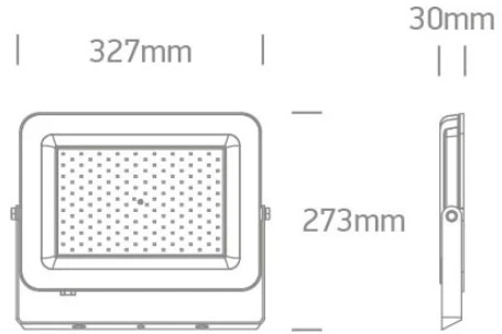 150W LED prožektorius, juodas, 3000/4000/6500K, IP65, 7028CE/B/V