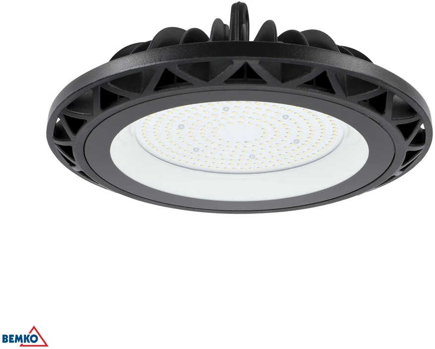 Bemko 150W LED UFO šviestuvas VOYAGER, juodas, 4000K, IP65, 110°