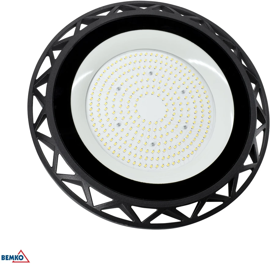 Bemko 150W LED UFO šviestuvas VOYAGER, juodas, 6000K, IP65