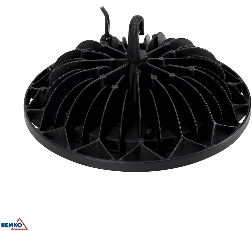 Bemko 150W LED UFO šviestuvas VOYAGER, juodas, 4000K, IP65, 110°