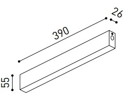 150W magnetinių bėgelių maitinimo šaltinis dėžutėje, 48V, juodas