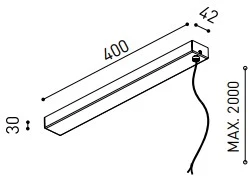 150W magnetinių bėgelių maitinimo šaltinis dėžutėje, 48V, juodas, dimeriuojamas