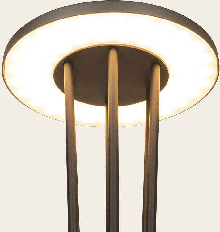15,5W LED pastatomas lauko šviestuvas, tamsiai pilkas, 3000K, IP65, E445