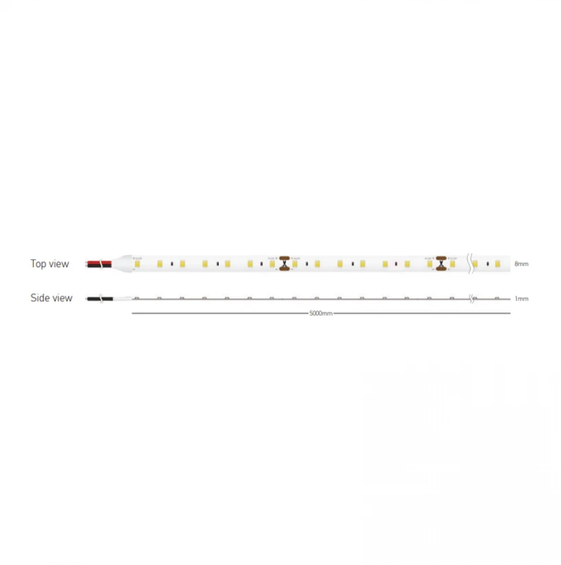 15,5W/m LED juosta, 24V, 140LEDs/m, 3000K, IP20, 5m ritė, LS31