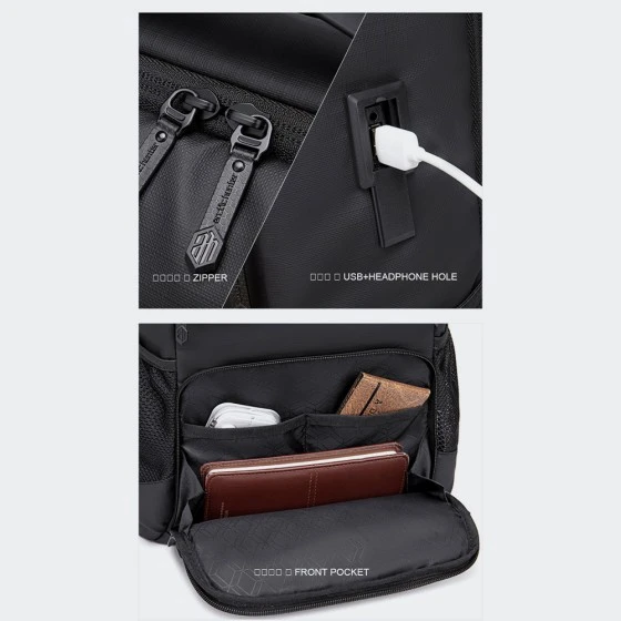15,6 " Kuprinė nešiojamam kopiuteriui Arctic Hunter B00532 - Juoda