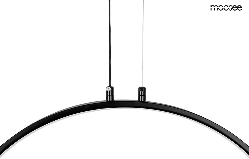 156W LED pakabinamas šviestuvas CIRCULO SIX, juodas, 3000K