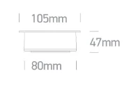 15W įleidžiamas pakreipiamas šviestuvas, juodas, 3000K, 11115G/B/W