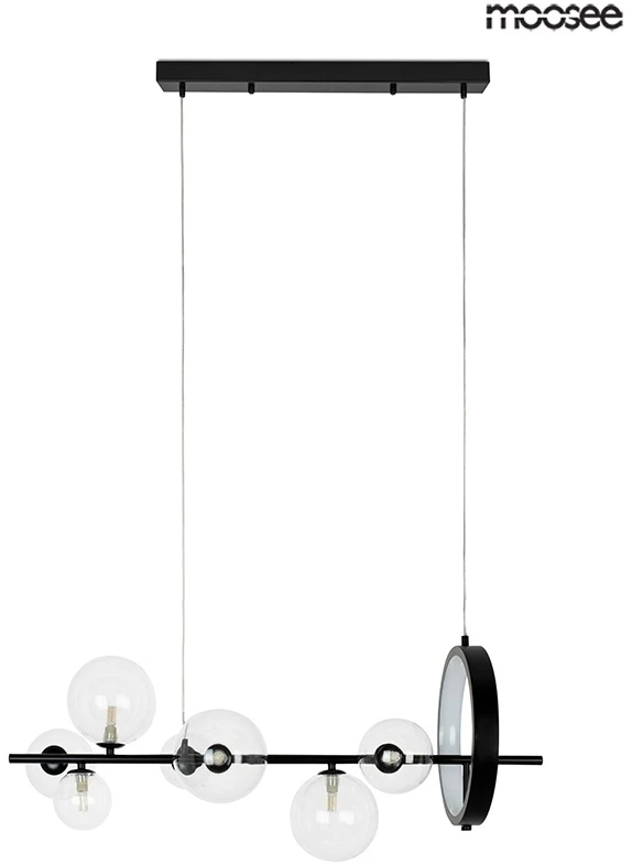 15W LED + 7xG9 pakabinamas šviestuvas ALURE LINE 90, juodas, 3000K, lemputės parduodamos atskirai