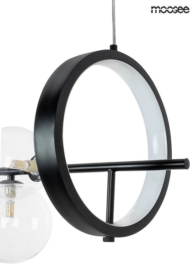 15W LED + 7xG9 pakabinamas šviestuvas ALURE LINE 90, juodas, 3000K, lemputės parduodamos atskirai