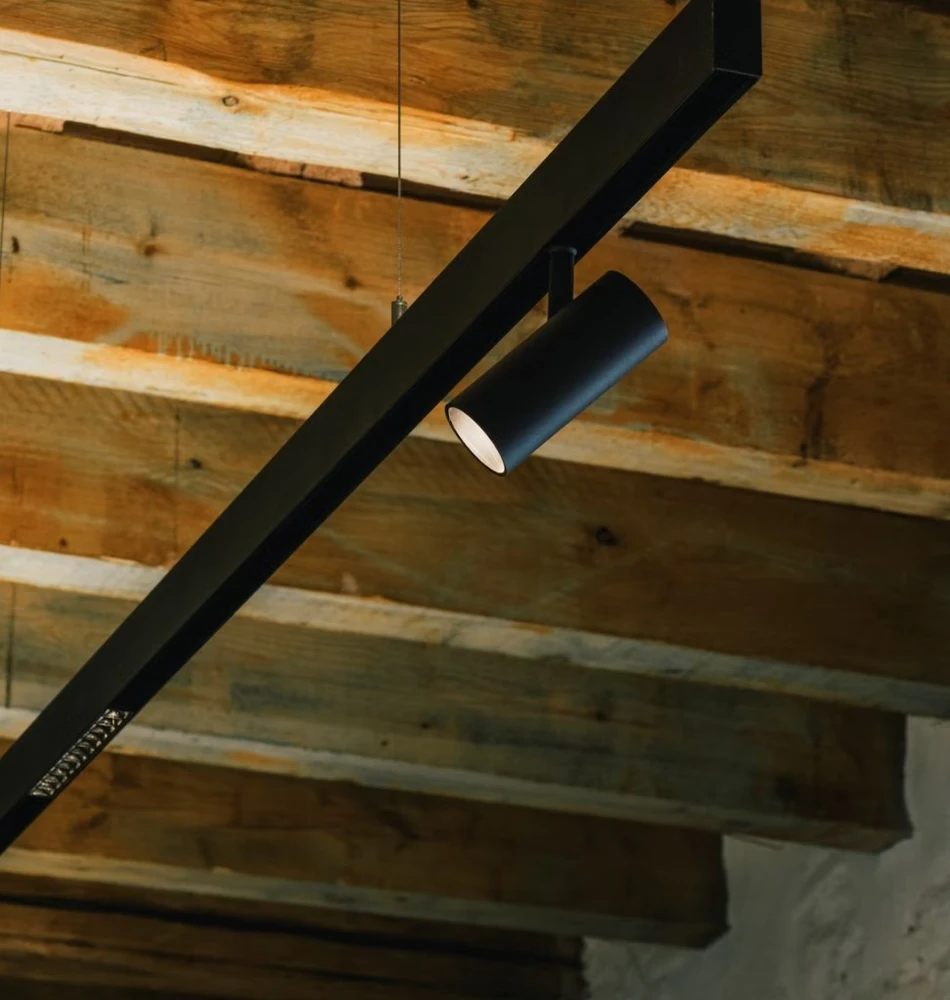 15W LED akcentinis šviestuvas į magnetines sistemas NEXIA, juodas, 3000K, 24˚, DALI