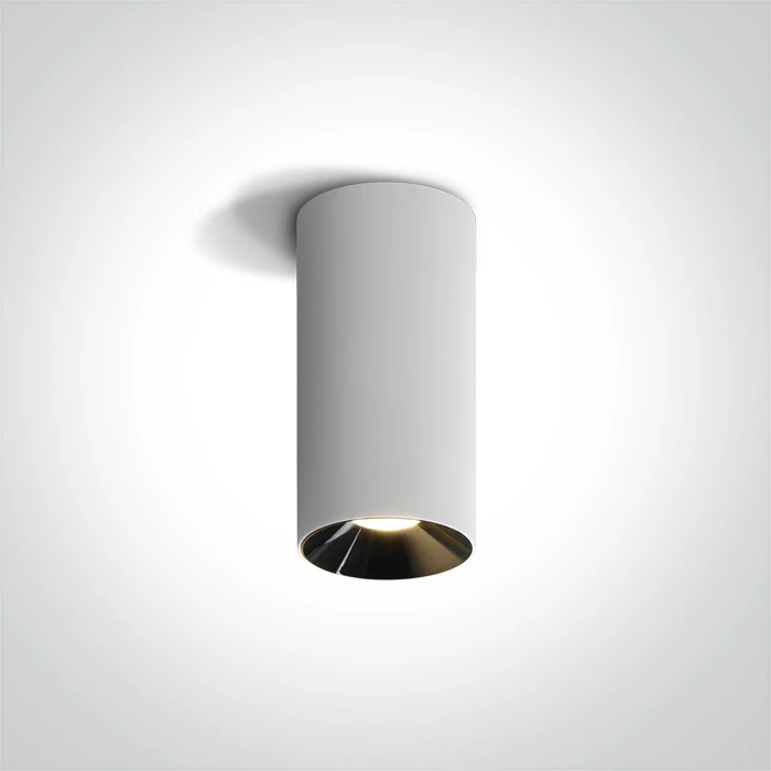 Lubinis šviestuvas 15W LED cilindro formos šviestuvas, baltas, 3000K, 12115D/W/W