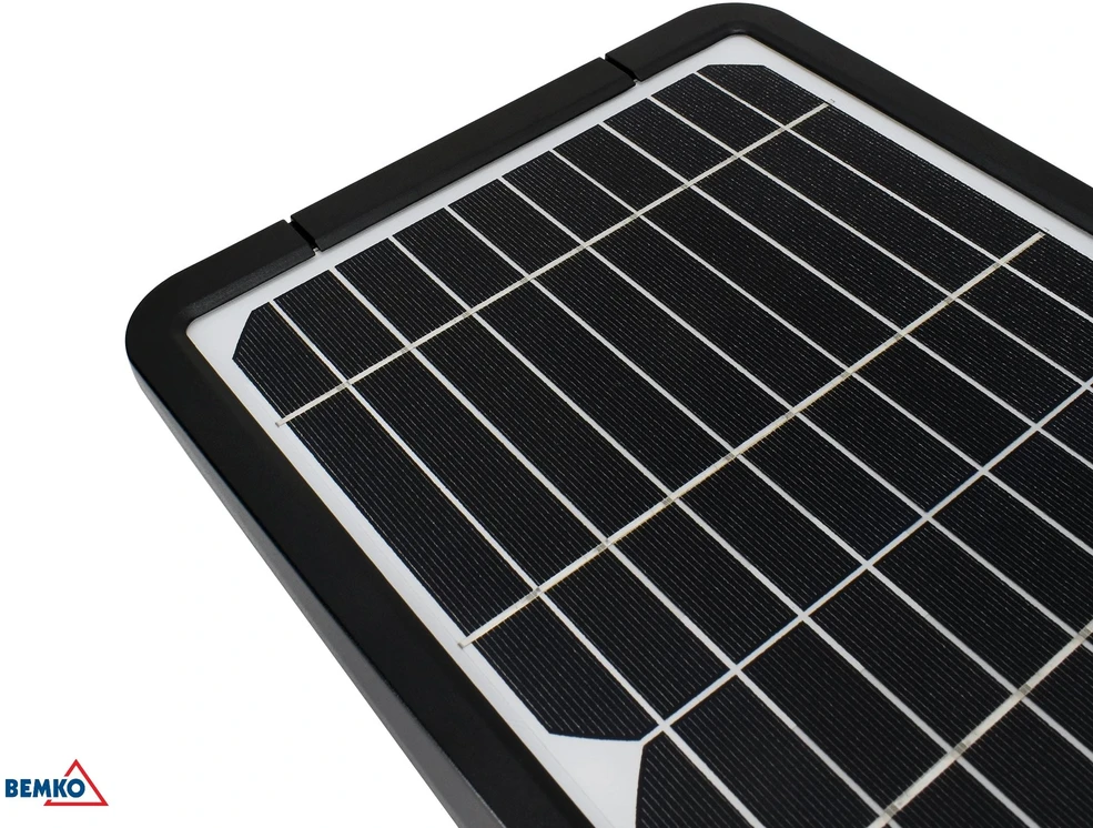 Bemko 15W LED gatvės šviestuvas su saulės baterija ir judesio davikliu, juodas, 4000K, IP65