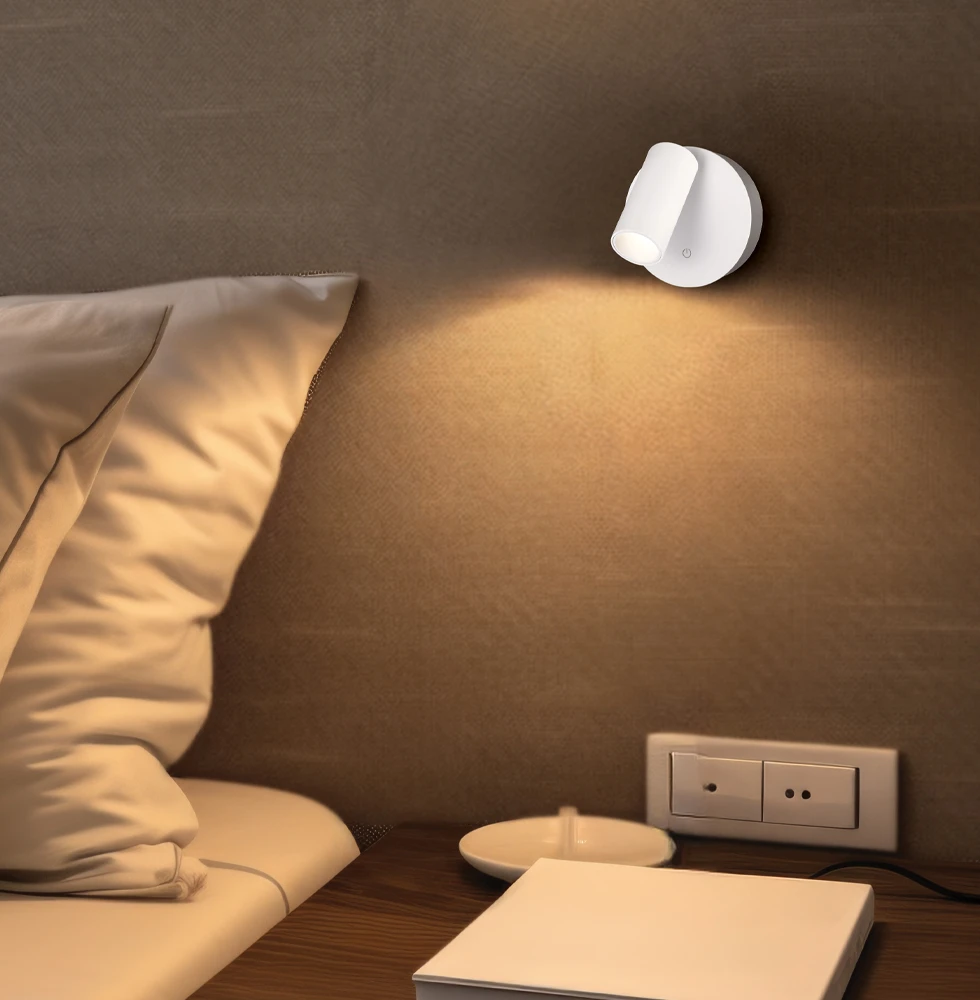 1,5W LED įkraunamas sieninis šviestuvas CATALINA, baltas, 2700K, dimeriuojamas, 4349600