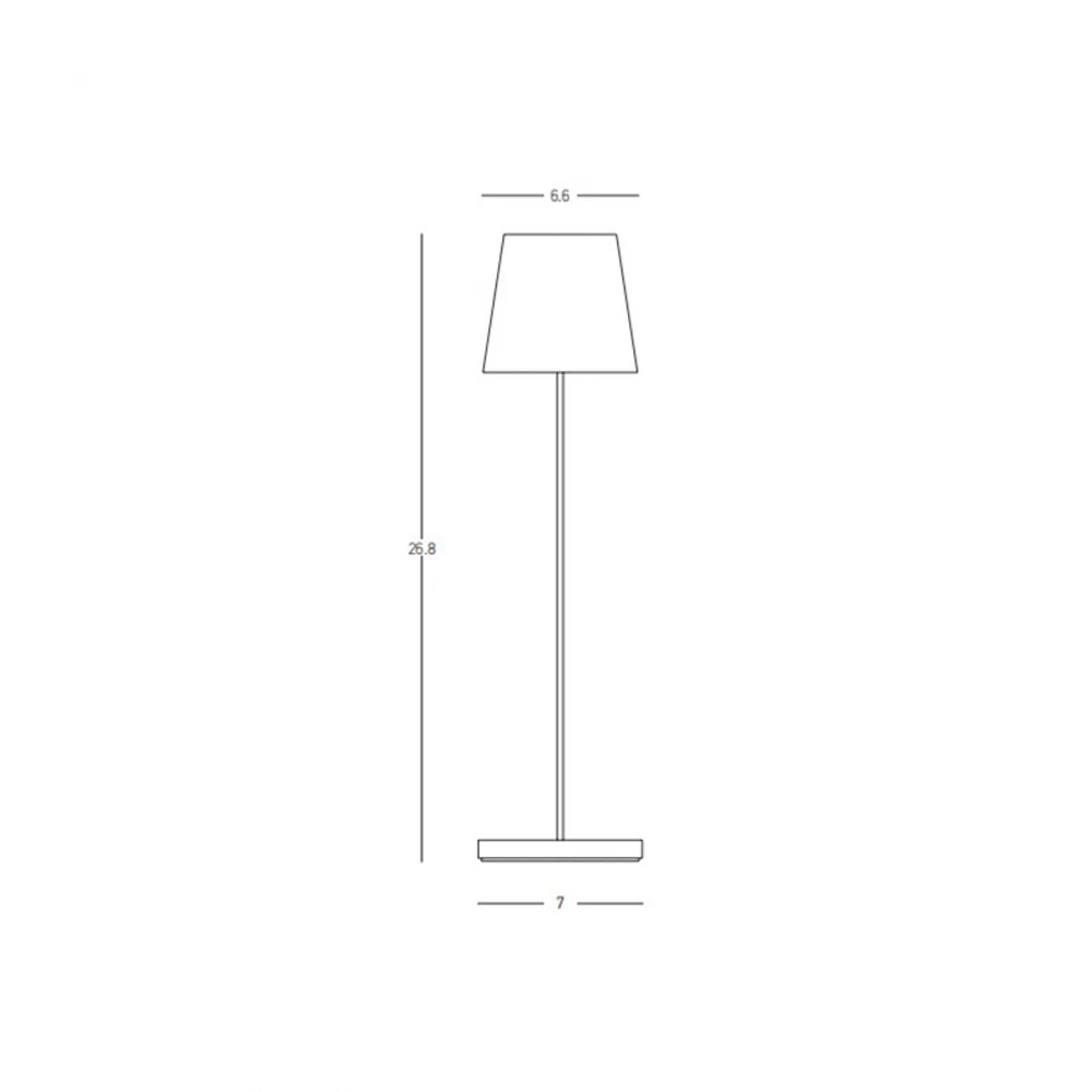 1,5W LED įkraunamas stalo šviestuvas, smėlio sp., 3000K, dimeriuojamas, IP54, E371
