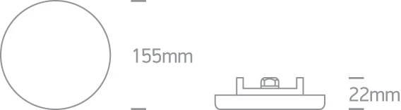 15W LED įleidžiamas šviestuvas, baltas, 3000K, 10115CF/W