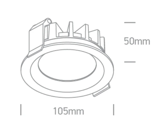 15W LED įleidžiamas šviestuvas, baltas, 3000/4000/5000K, IP54, 10115BX/W/V