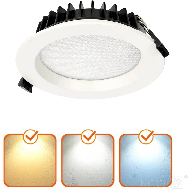 15W LED įleidžiamas šviestuvas NEXEYE, baltas, 3000/4000/6000K, IP44