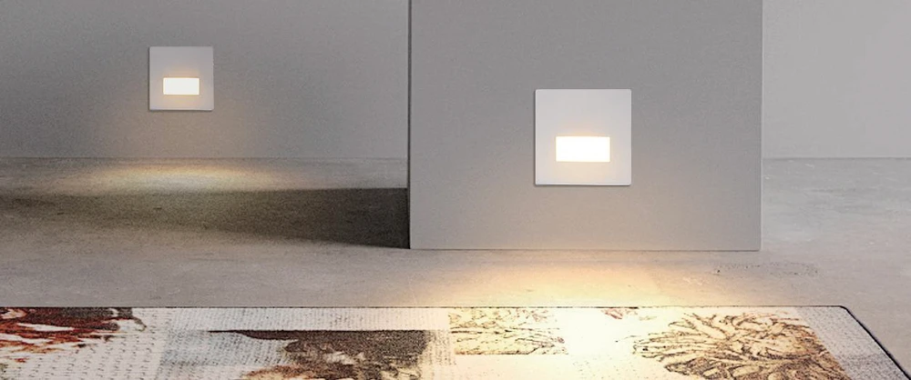 1,5W LED įleidžiamo montavimo sieninis šviestuvas SIGN, juodas, 2700/3000/4000K, E4037070NL