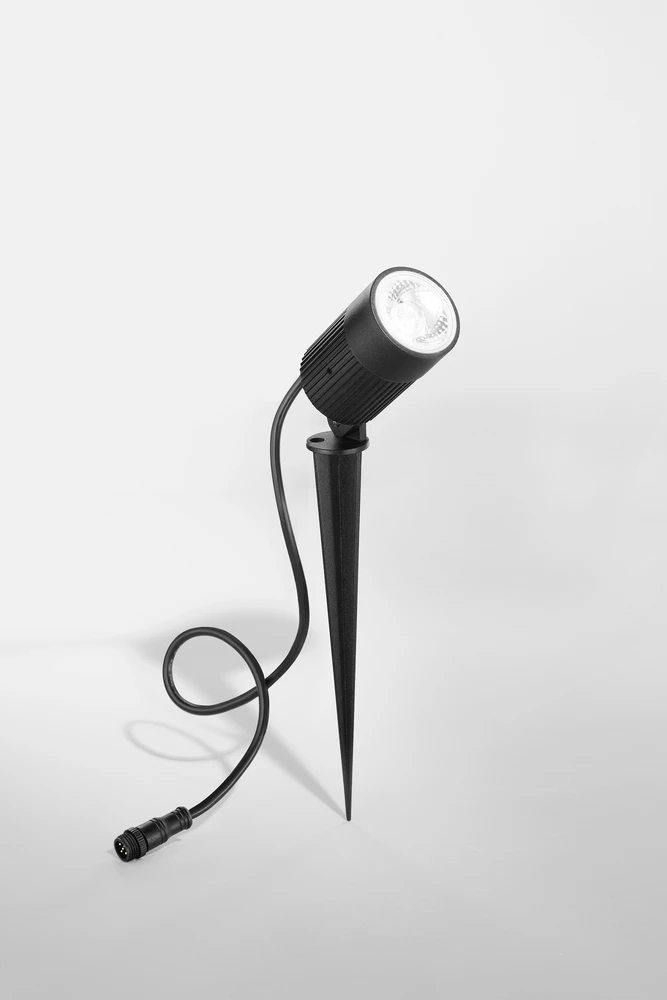 15W LED įsmeigiamas lauko šviestuvas HAYDON, juodas, CCT, IP67