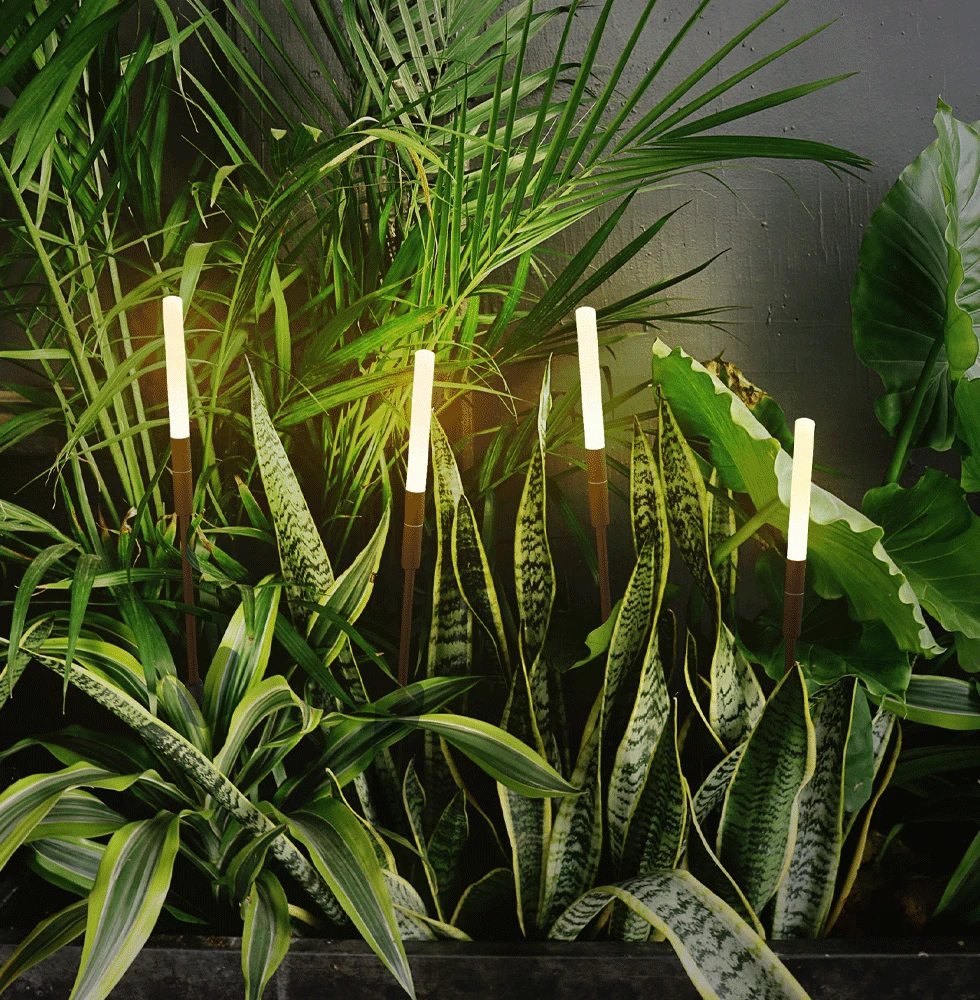 1,5W LED įsmeigiamas lauko šviestuvas STICK, rūdžių sp., 3000K, IP65, 95cm, 24V, 4320700