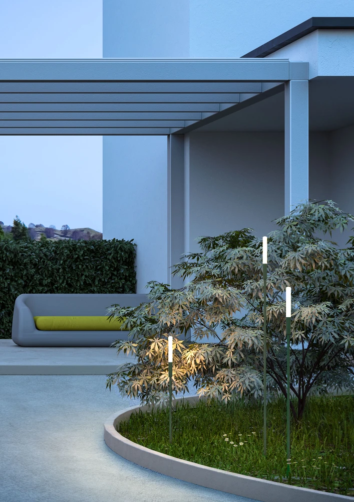 1,5W LED įsmeigiamas lauko šviestuvas TORCH, rūdžių sp., 3000K, IP65, 90449