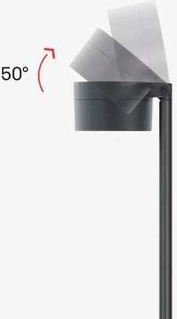 15W LED įsmeigiamas/pastatomas šviestuvas HASTA R GARDEN, tamsiai pilkas, 3000K, dimeriuojamas