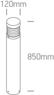15W LED pastatomas lauko šviestuvas, antracito sp., 3000K, 67034/AN/W