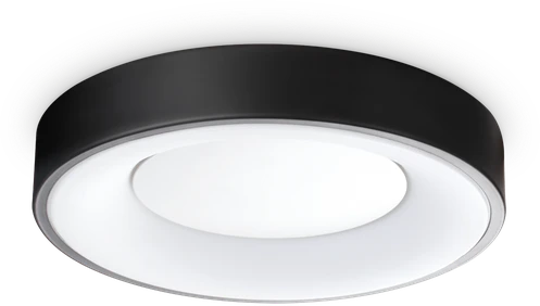 Lubinis šviestuvas Ideal Lux 15W LED paviršinis šviestuvas PLANET, juodas, 3000K, 328140